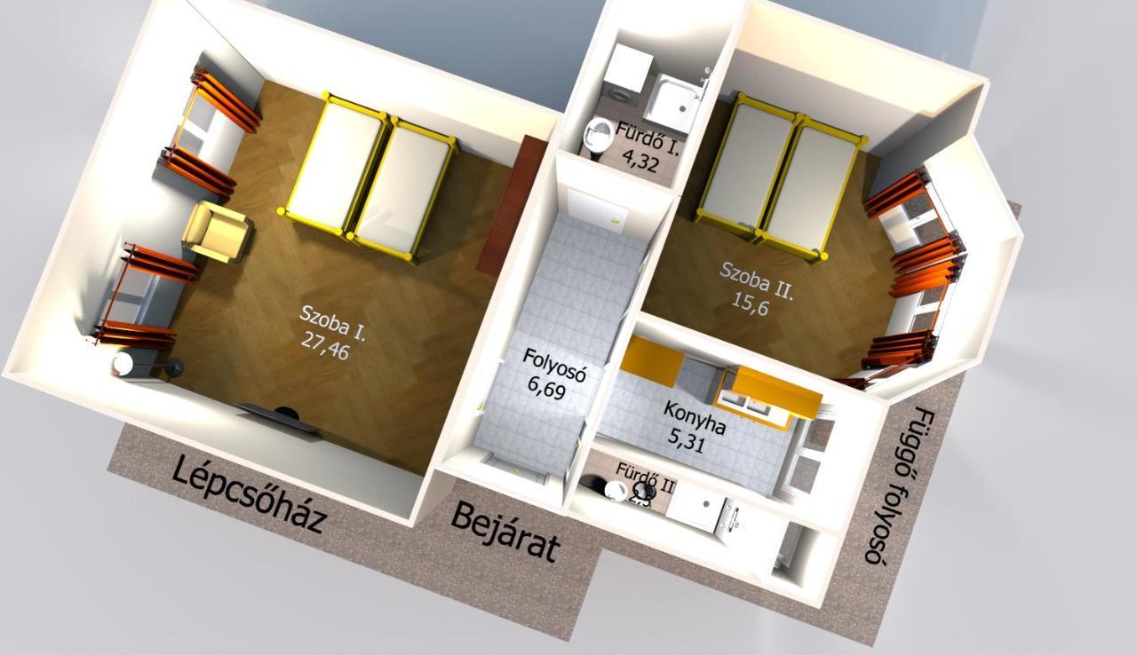 Dozsa Apartman Сегед Екстер'єр фото